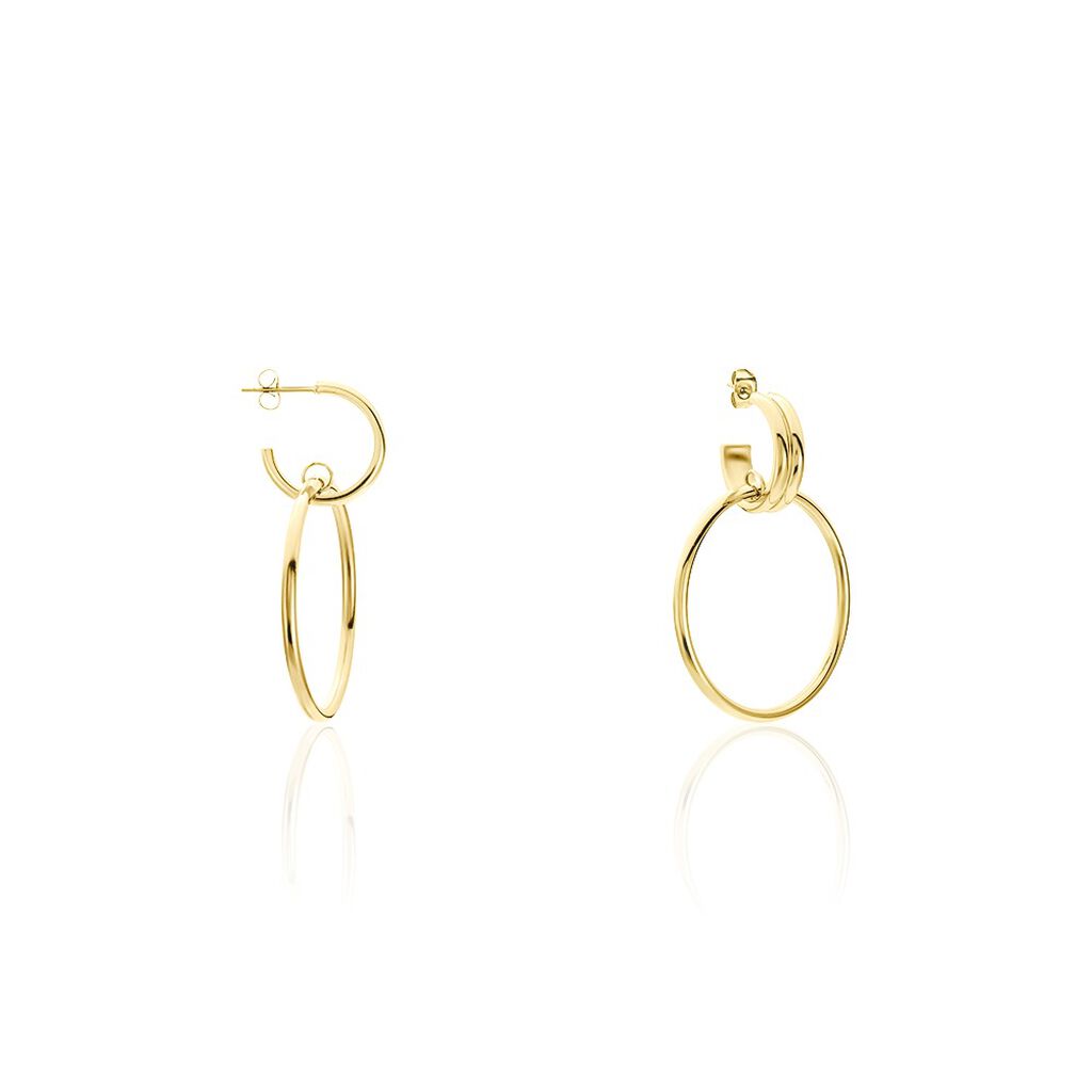 Boucles D'oreilles Pendantes Juhani Acier Jaune