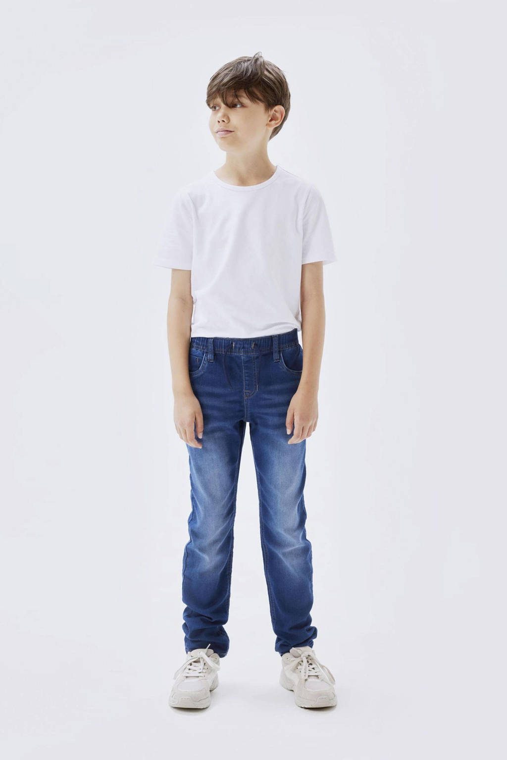 NAME IT slim fit jeans NKMRYAN JOGGER dark blue denim