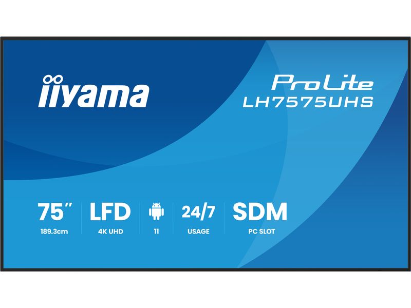 iiyama Public Display ProLite LH7575UHS-B2AG 75 