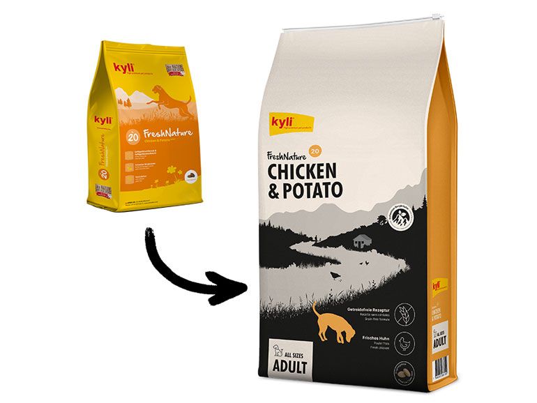 kyli Trockenfutter FreshNature Nr. 20 Chicken, 12 kg Alleinfuttermittel für ausgewachsene Hunde