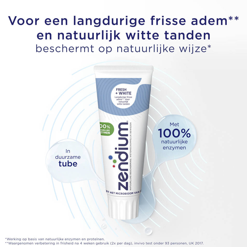 Top tandpasta!Fresh+White tandpasta - 12 x 75 ml