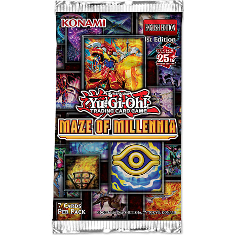 Yu-Gi-Oh Maze of Millennia samlekort boosterpakke