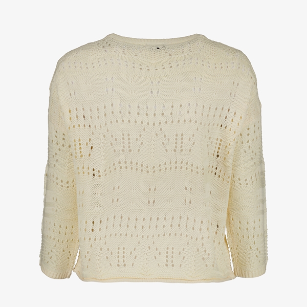 TwoDay dames trui broderie beige