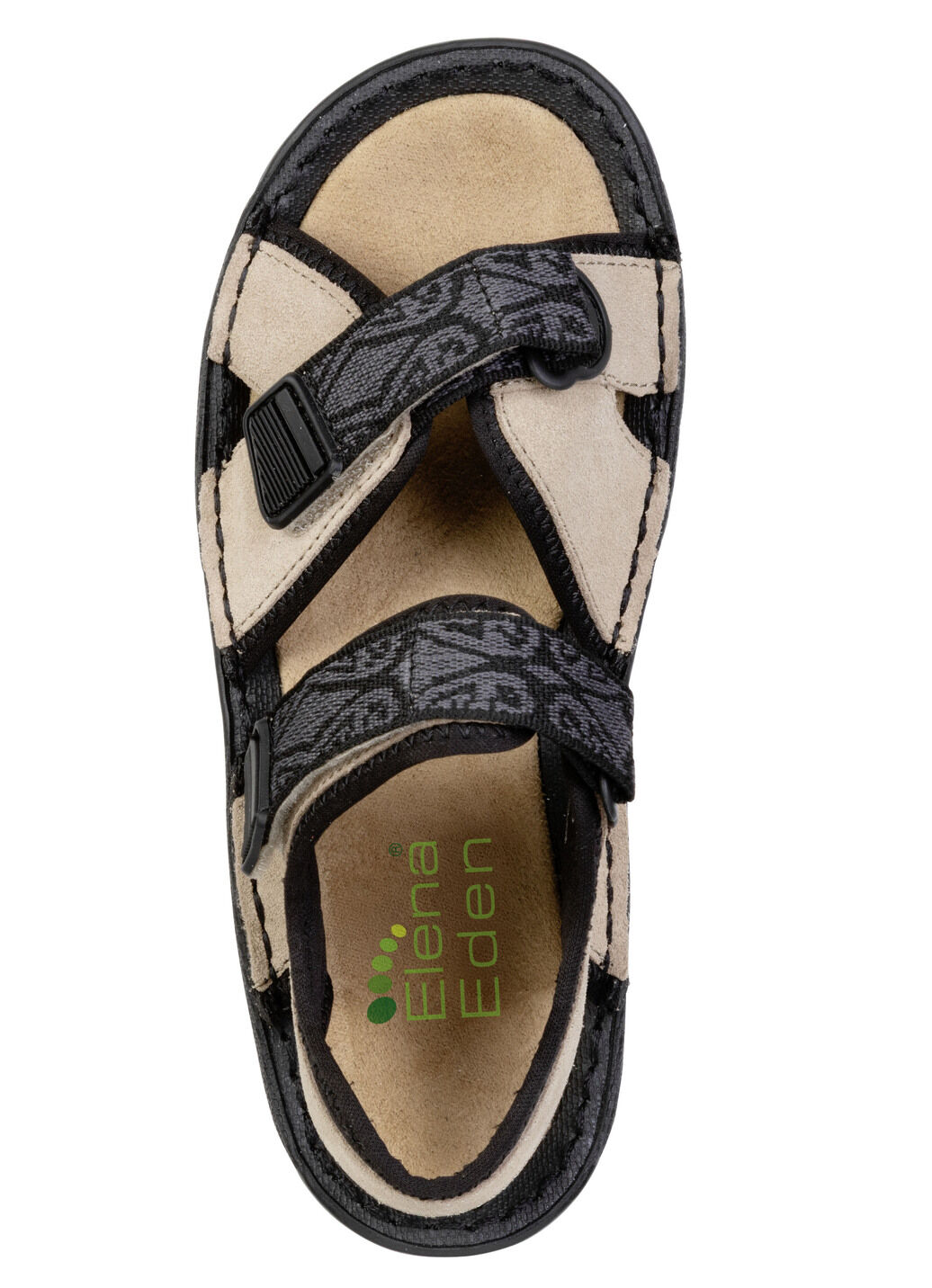 ELENA EDEN, sportliche Damen-Sandalen, Weite G, mit Klettverschluss