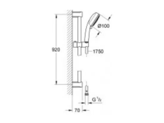 Grohe - Ensemble douche Tempesta Cosmopolitan 100