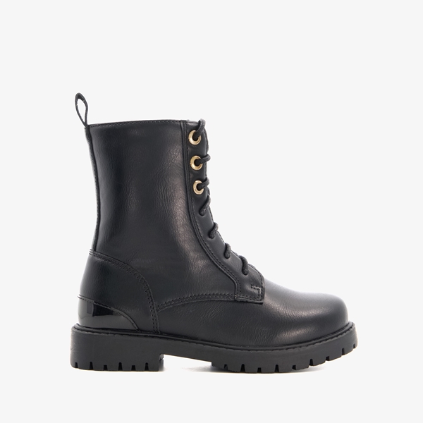 Blue Box meisjes veterboots zwart