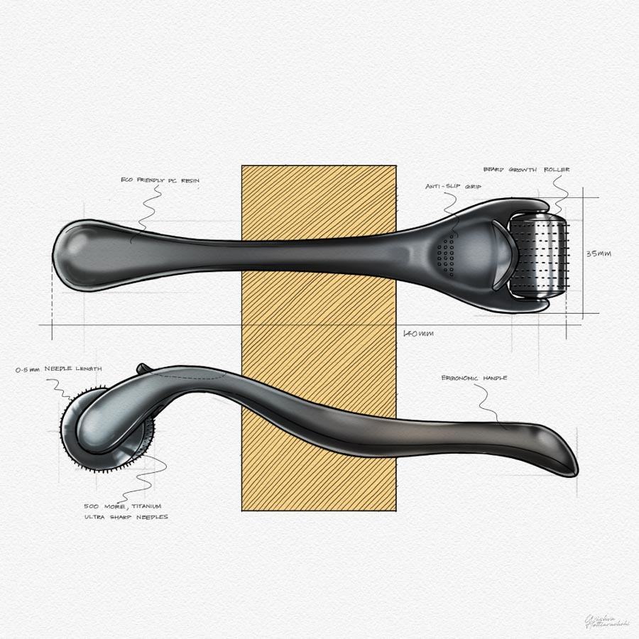 Dick Johnson Beard Growth Roller