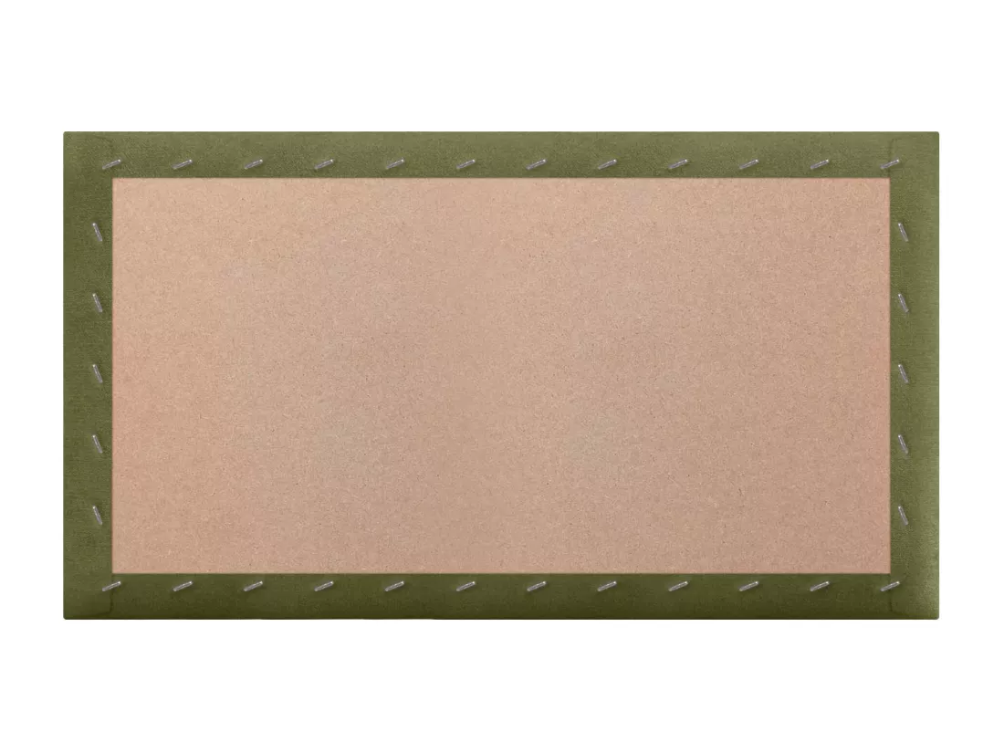 DHOME Lot de 1 Panneaux muraux en tissu auto-adhésifs Panneaux muraux absorbants acoustiques Protection contre les chocs (Vert, 50x40cm, x1)