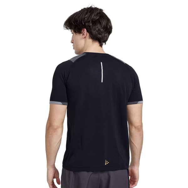 T-shirt running CRAFT PRO TRAIL FUSEKNIT SS TEE M SLATE/FLEX