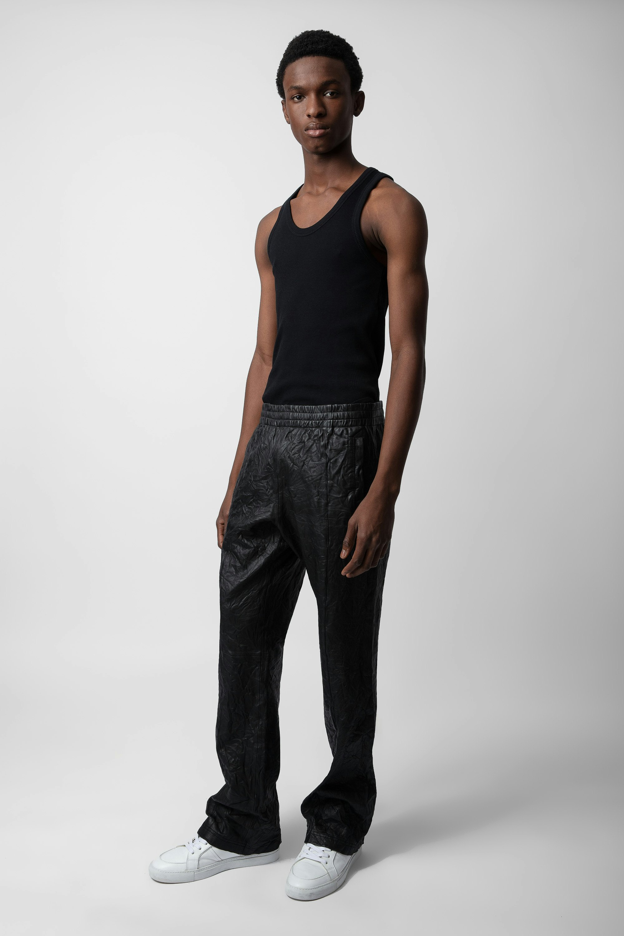 Pantalon Pacha Cuir Froissé