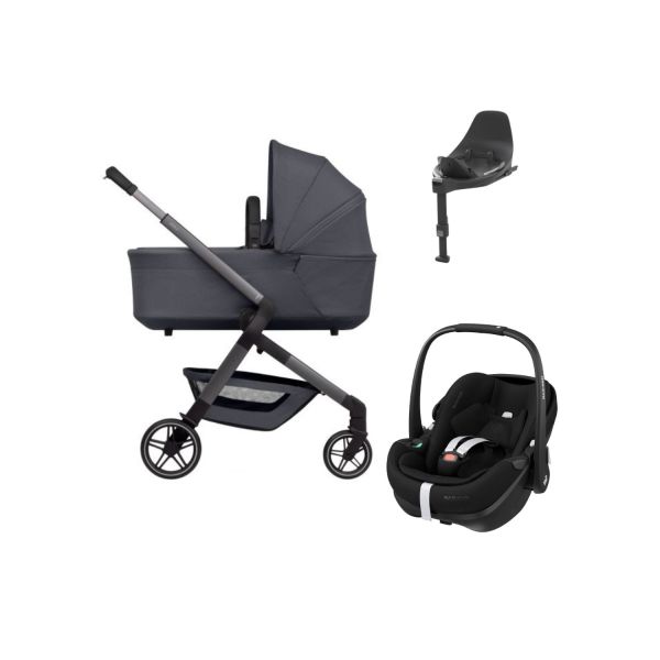 Joolz Hub Kinderwagen | Pebble 360 Autostoeltje | FamilyFix 360