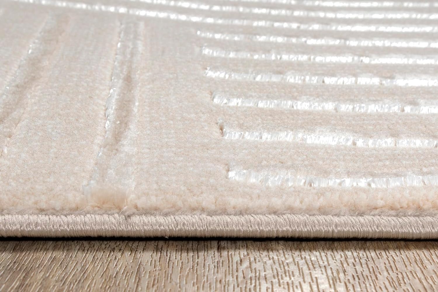 the carpet Teppich »Knight« rechteckig 12 mm Höhe moderner Wohnzimmer Teppich elegant glänzender Flor