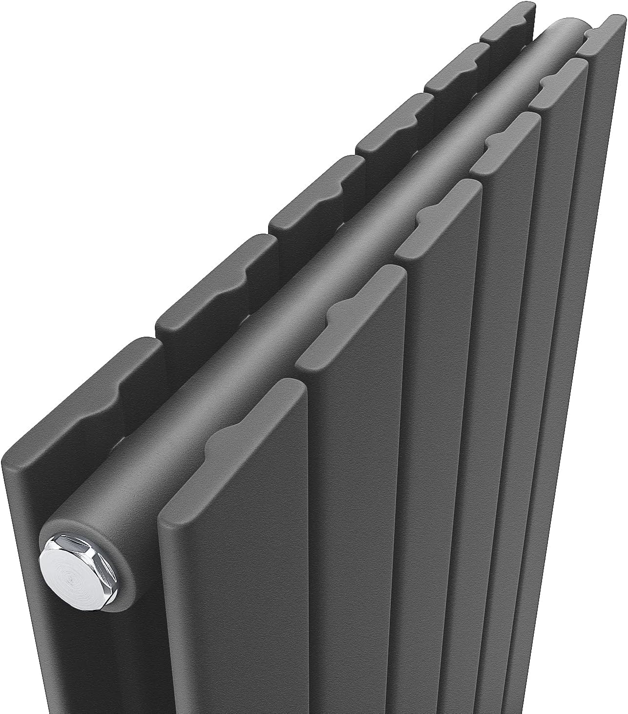 ELEGANT Design Flach Heizkörper 1800 x 616 mm Antrazit Badheizkörper Doppellagig Heizkoerper Vertikal Paneelheizkörper