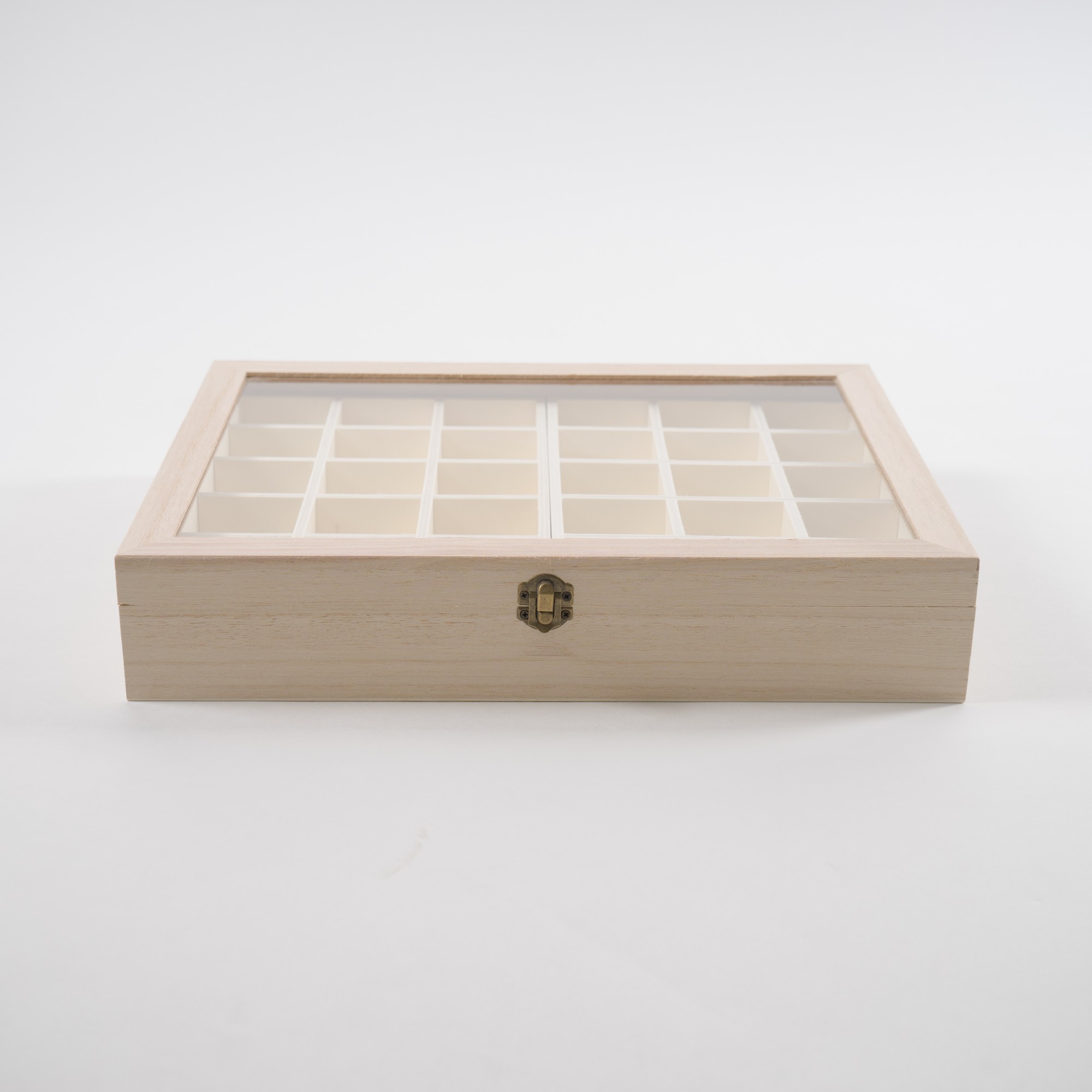 Sortierkasten 'Caisse' mit 42 Sortierboxen, natur, L 30 cm, B 40 cm, H 8 cm von fischer's lagerhaus