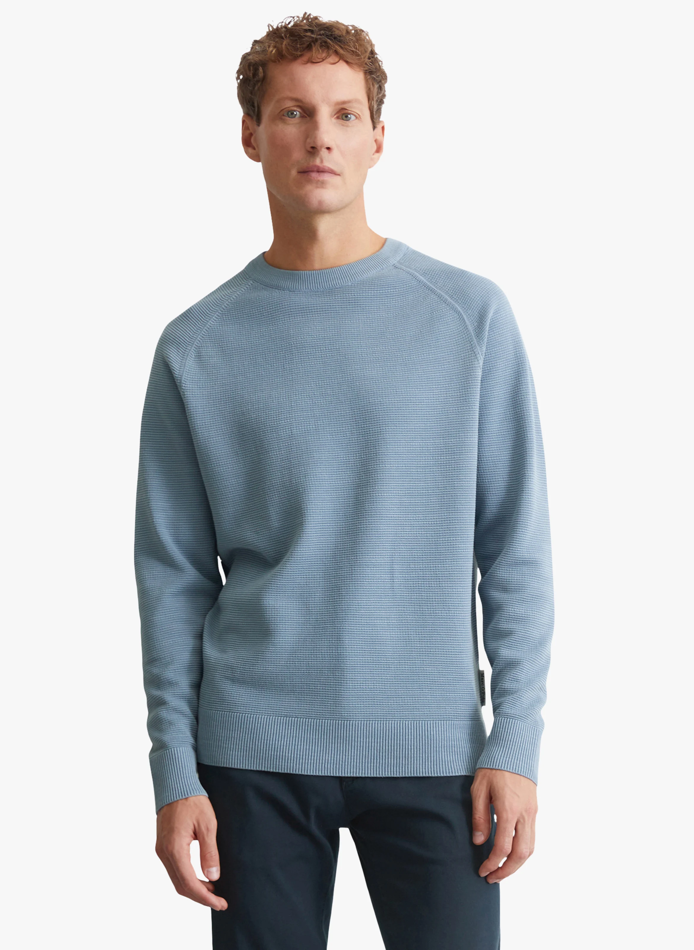 Polo regular-fit en coton bio| Bleu