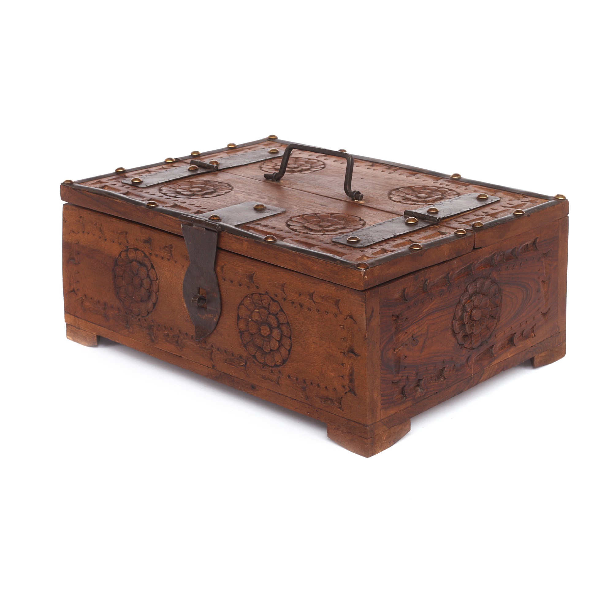 Palisander-Truhe, natur, B 37 cm, L 22 cm, H 12 cm von fischer's lagerhaus