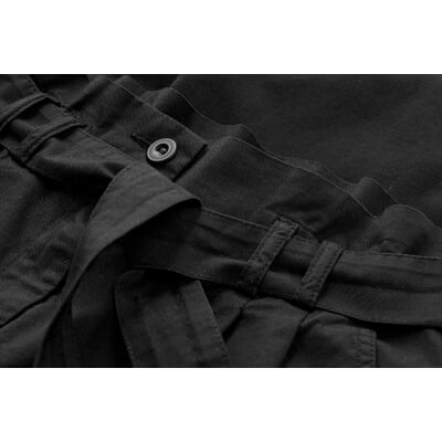 Damenhose Paperbag, Schwarz