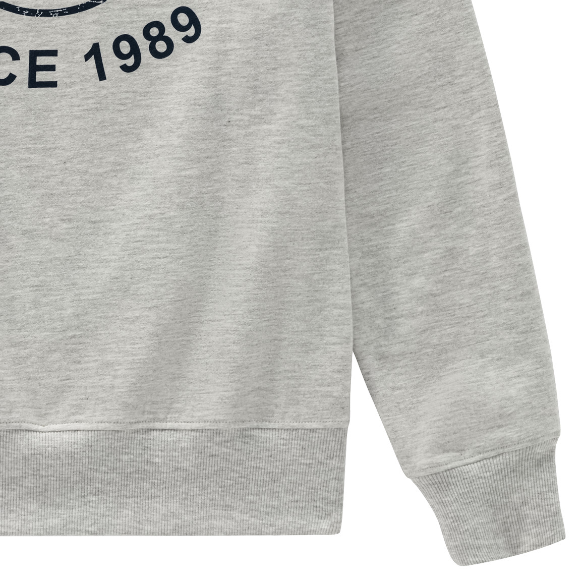Yigga Jungen Sweatshirt mit Football-Print hellgrau