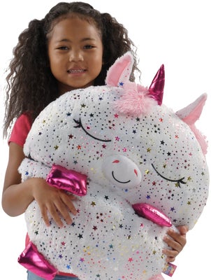 Happy Nappers Kosedyr & Sovepose Glitter Unicorn