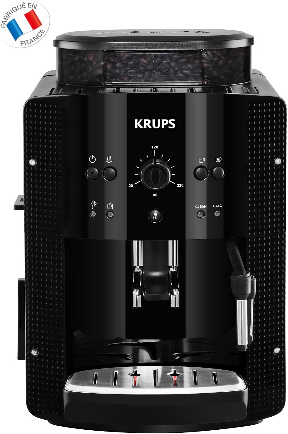 KRUPS ESSENTIAL NOIRE Machine à café à grain broyeur grain Cafetière expresso 2 tasses & Tablettes Détergentes Espresseria Compatible Pour Full Auto EA/XP et Rowenta ES Accessoire Officiel
