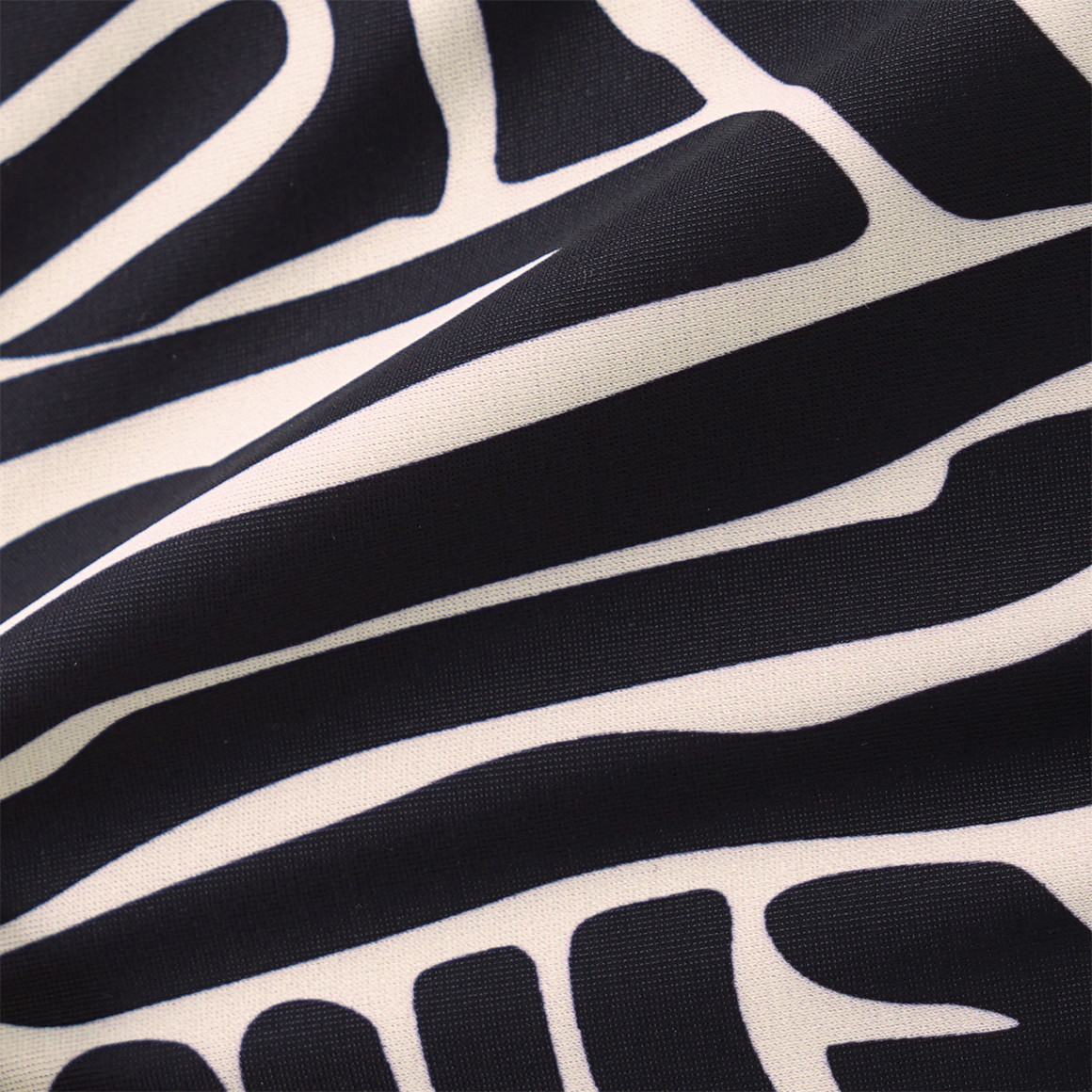 Gina Benotti Damen Bikinipanty im Zebra-Look schwarz / weiss