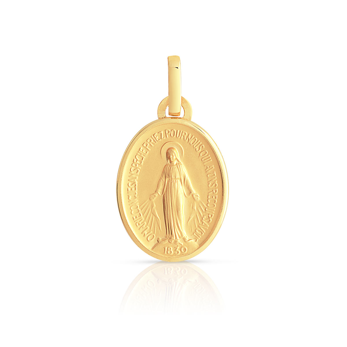 Médaille or 750 jaune vierge miraculeuse