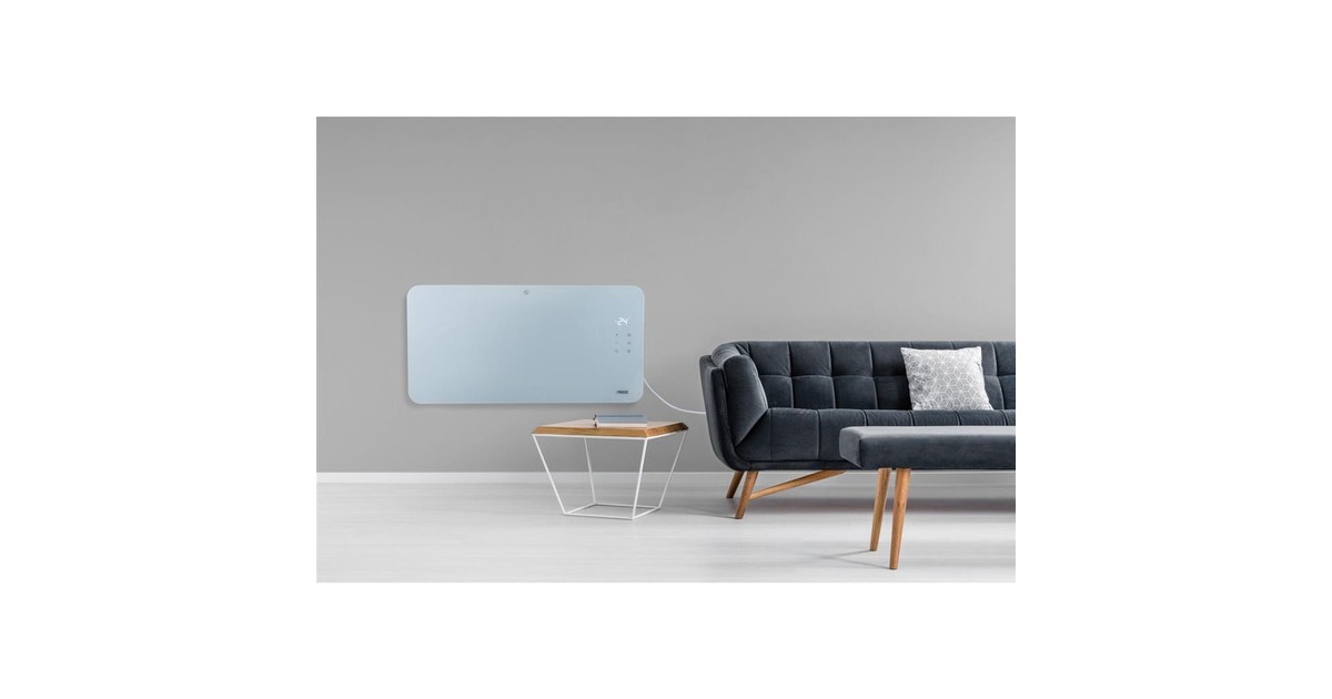 PrincessSmart Glazen Paneelverwarmer 1500W convector  (Wit, Wi-Fi)