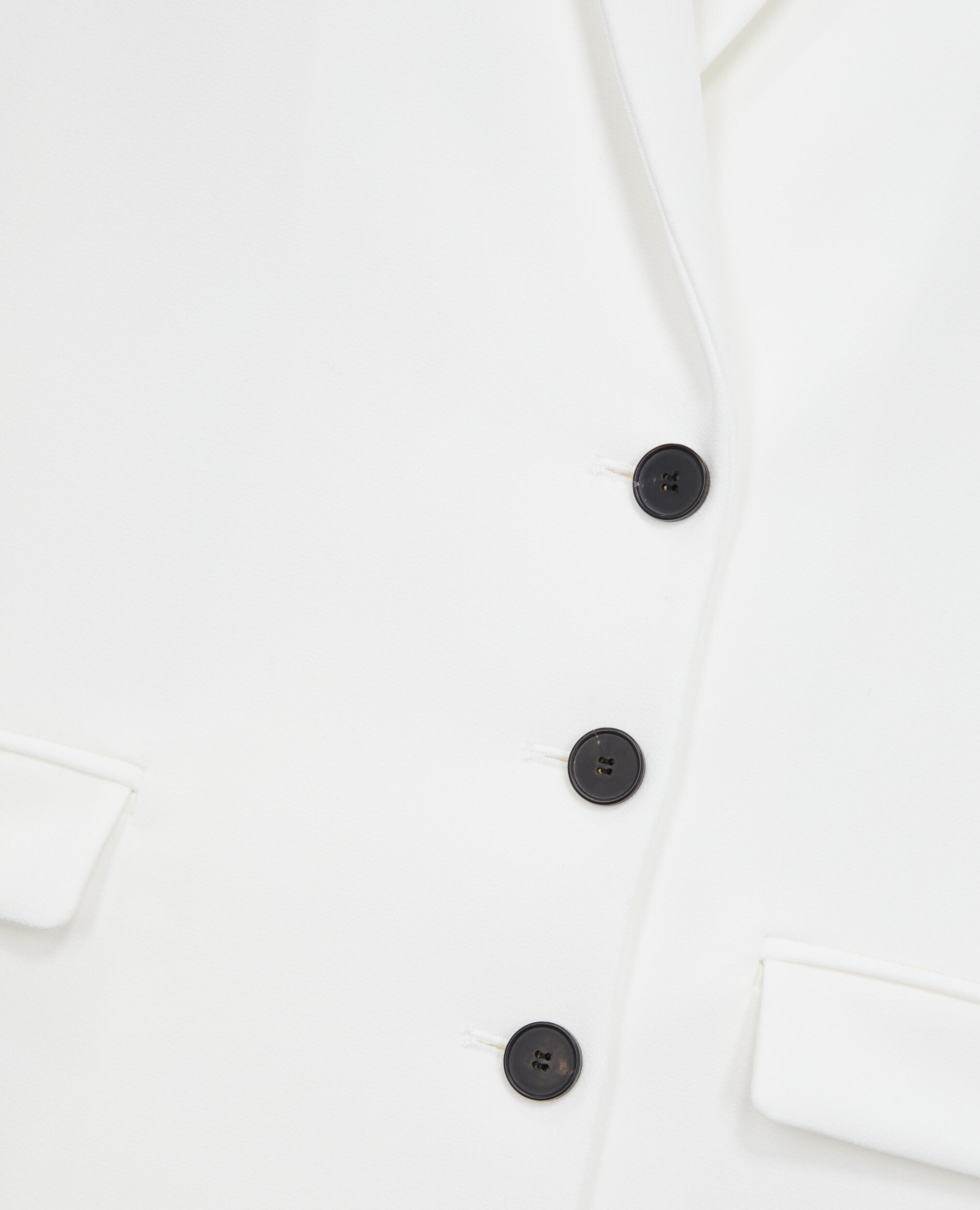 Robe courte en crêpe blanche