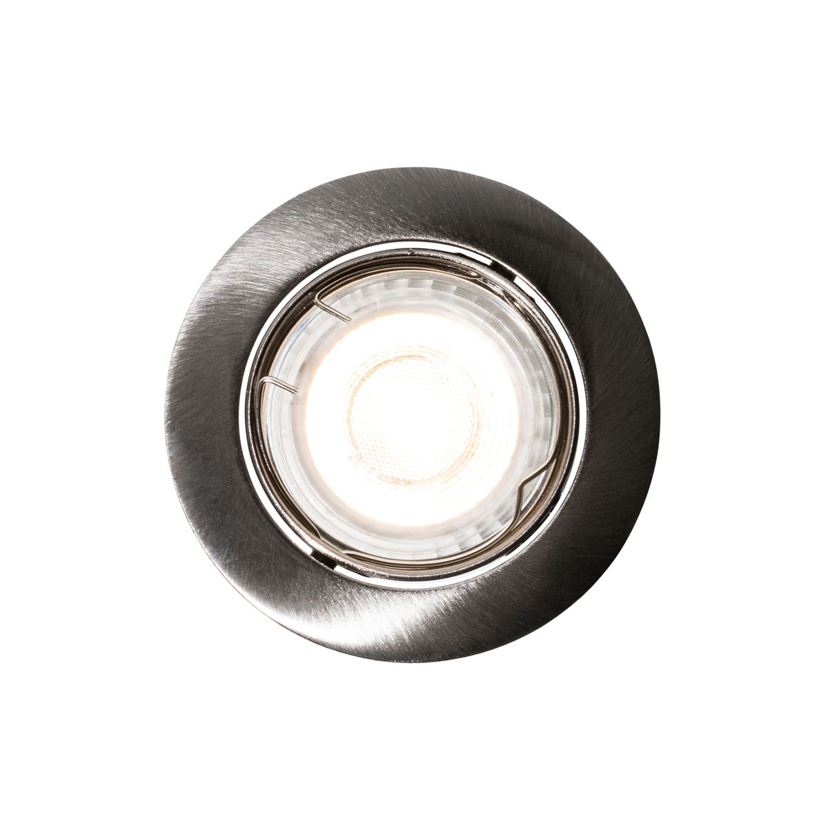 Set van 6 moderne inbouwspots gunmetal GU10 50mm rond kantelbaar - Edu