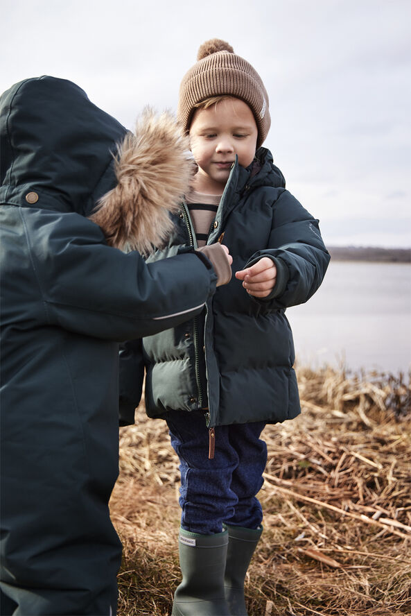 En Fant Snowsuit W. Fake Fur Parisian night