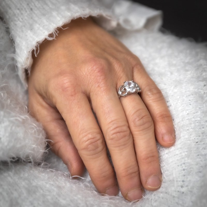 Bague Femme Rhodium HESTIA