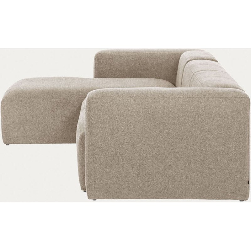 Canapé Blok 3 places beige méridienne à gauche 300 cm