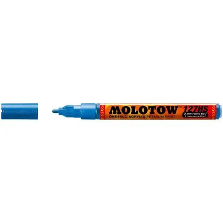 Molotow Permanentmarker ONE4ALL 127 HS, nachfüllbar, 2 mm, metallic blau