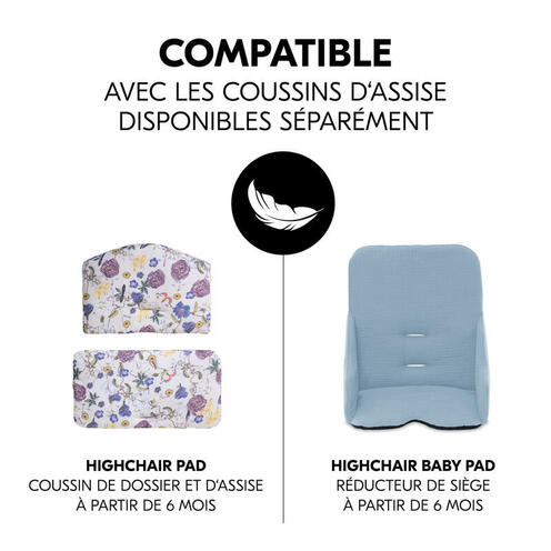 Tablette pour chaise haute Alpha+ - Gris - HAUCK