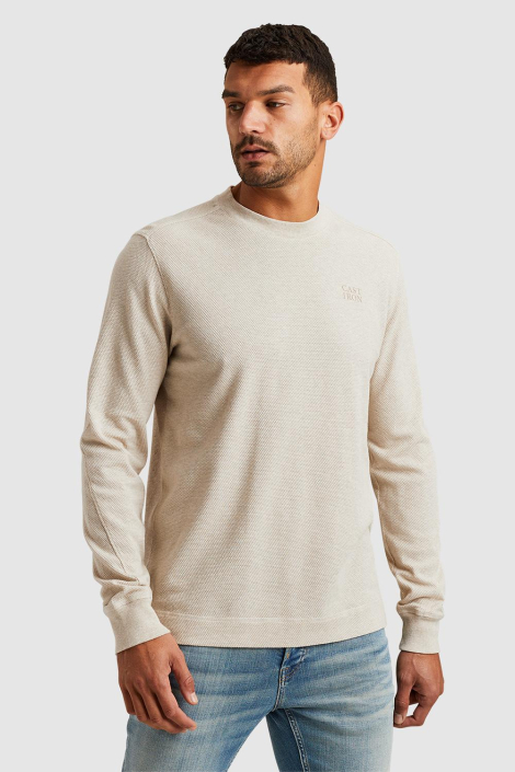 Cast Iron beige heren t-shirt