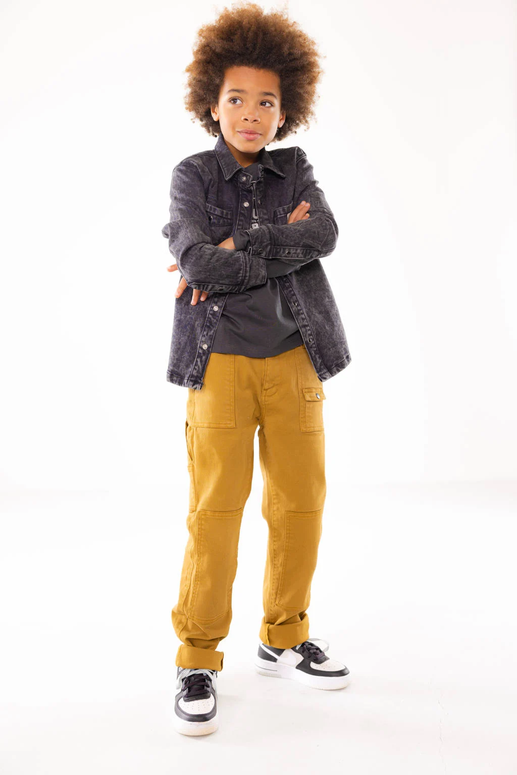 Blue Rebel carpenter broek okergeel