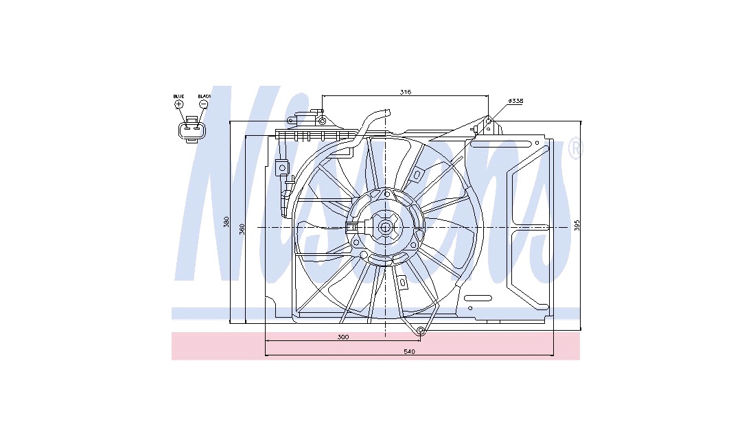 Ventilator, motorkøling