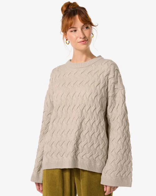 pull femme Gaia structuré sable
