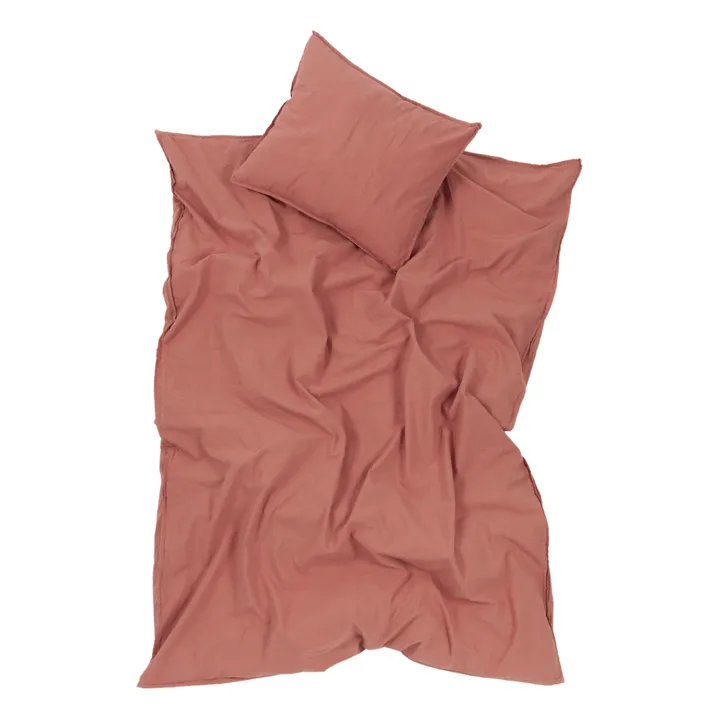 Nobodinoz Parure de lit Wabi-Sabi | Bois de rose