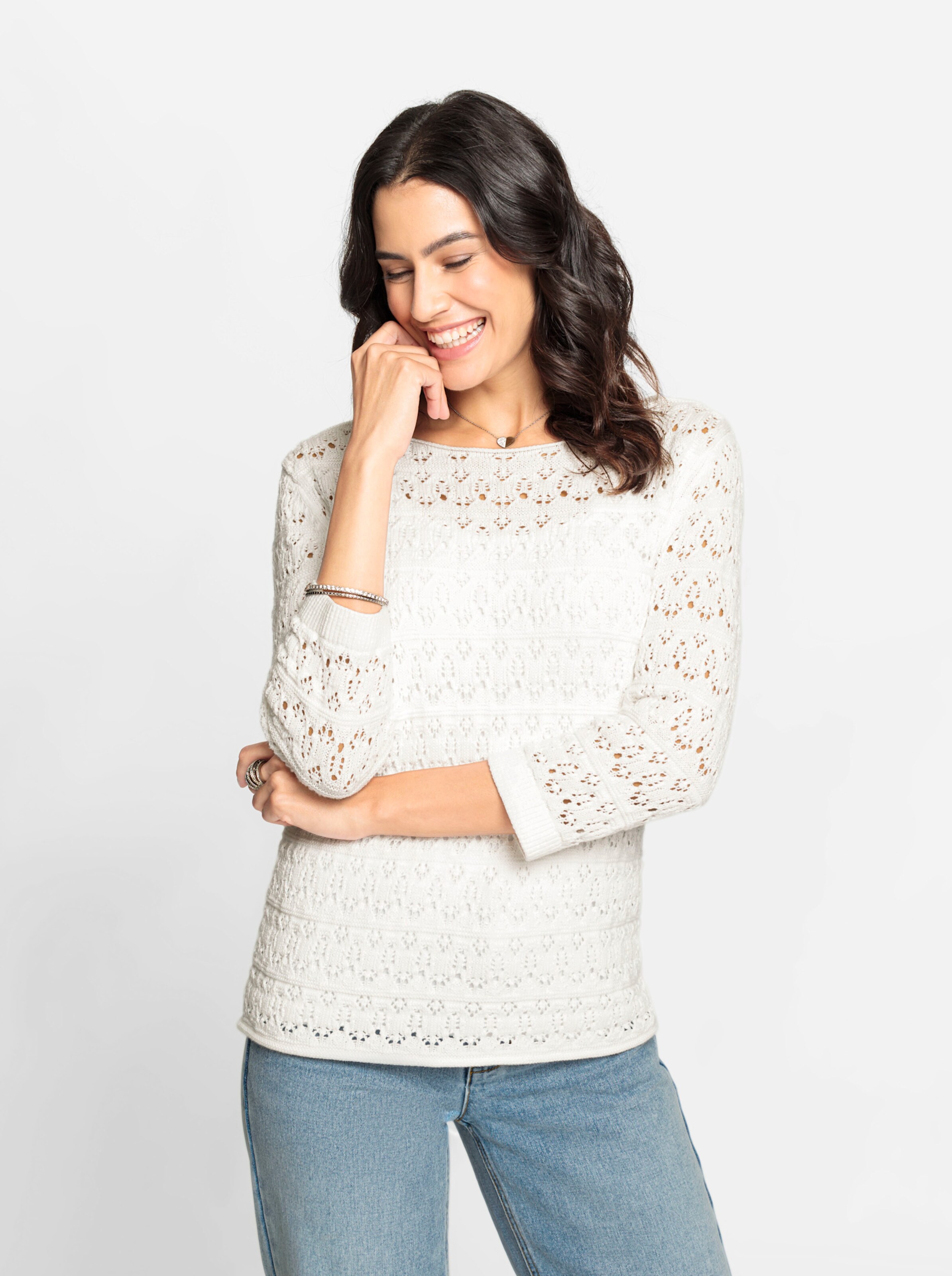 Pullover in ecru