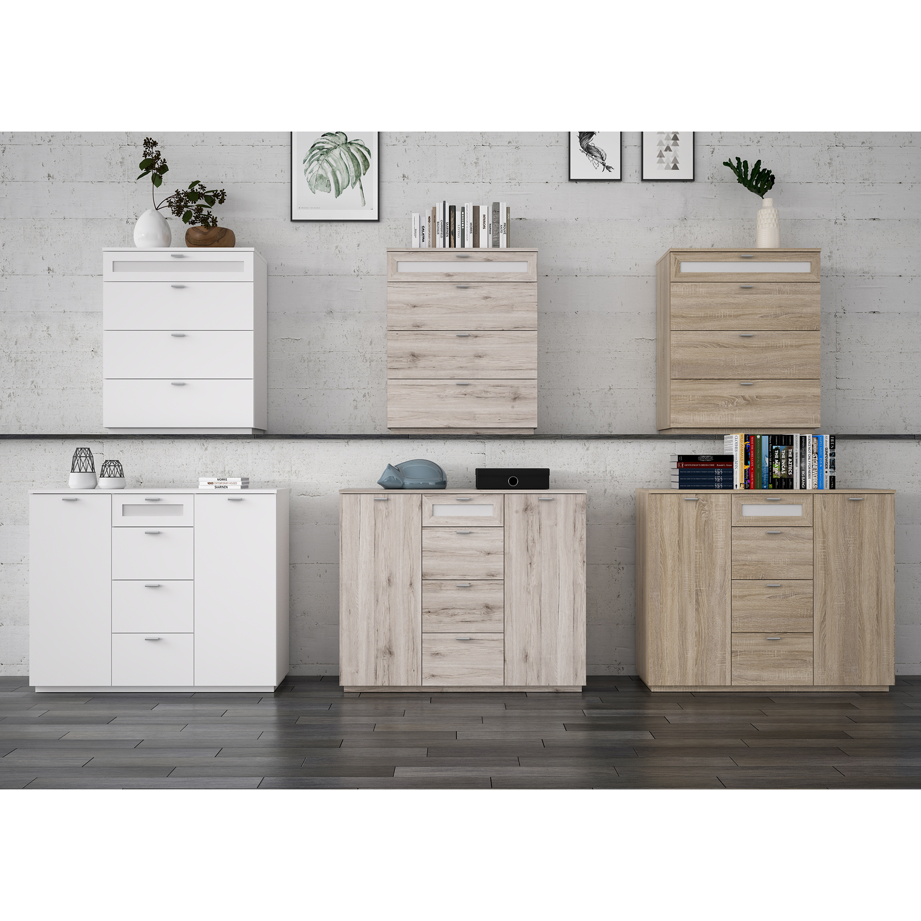 Sideboard - Sandeiche - Breite 120 cm