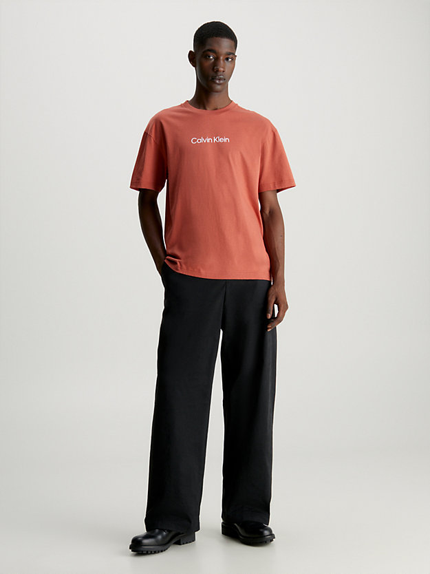 Camiseta de algodão com logotipo