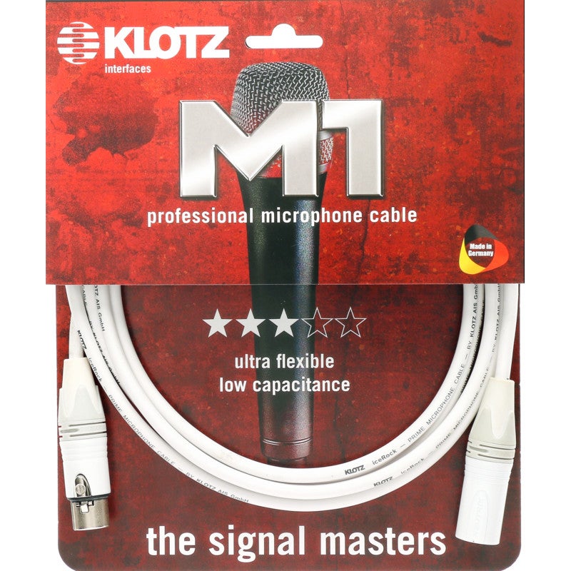 Klotz IRFM0500 iceRock fluorescerende microfoonkabel 5m
