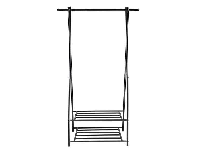 Songmics Garderobenständer 87.5 x 155 cm, Schwarz Kleiderständer