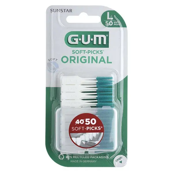 Escovas interdentais grandes Gum Soft-Picks Original, 50 unidades