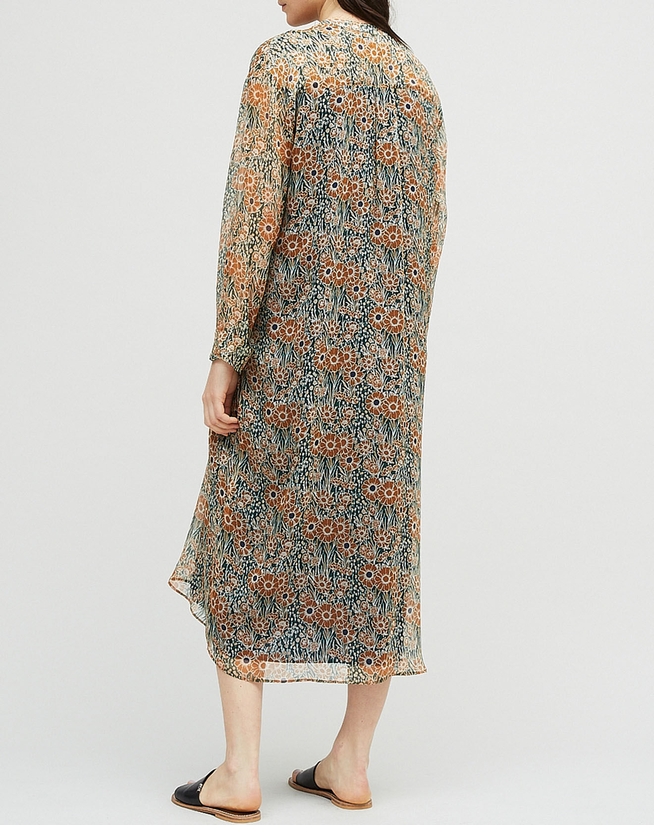 Chloé Stora Robe 100% Soie Nils verte