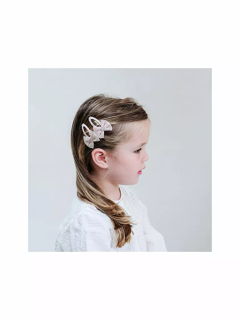 MIMI & LULA Haarspangen 4 Stück FEENSCHLEIFE CLIC CLACS Swanlake bunt