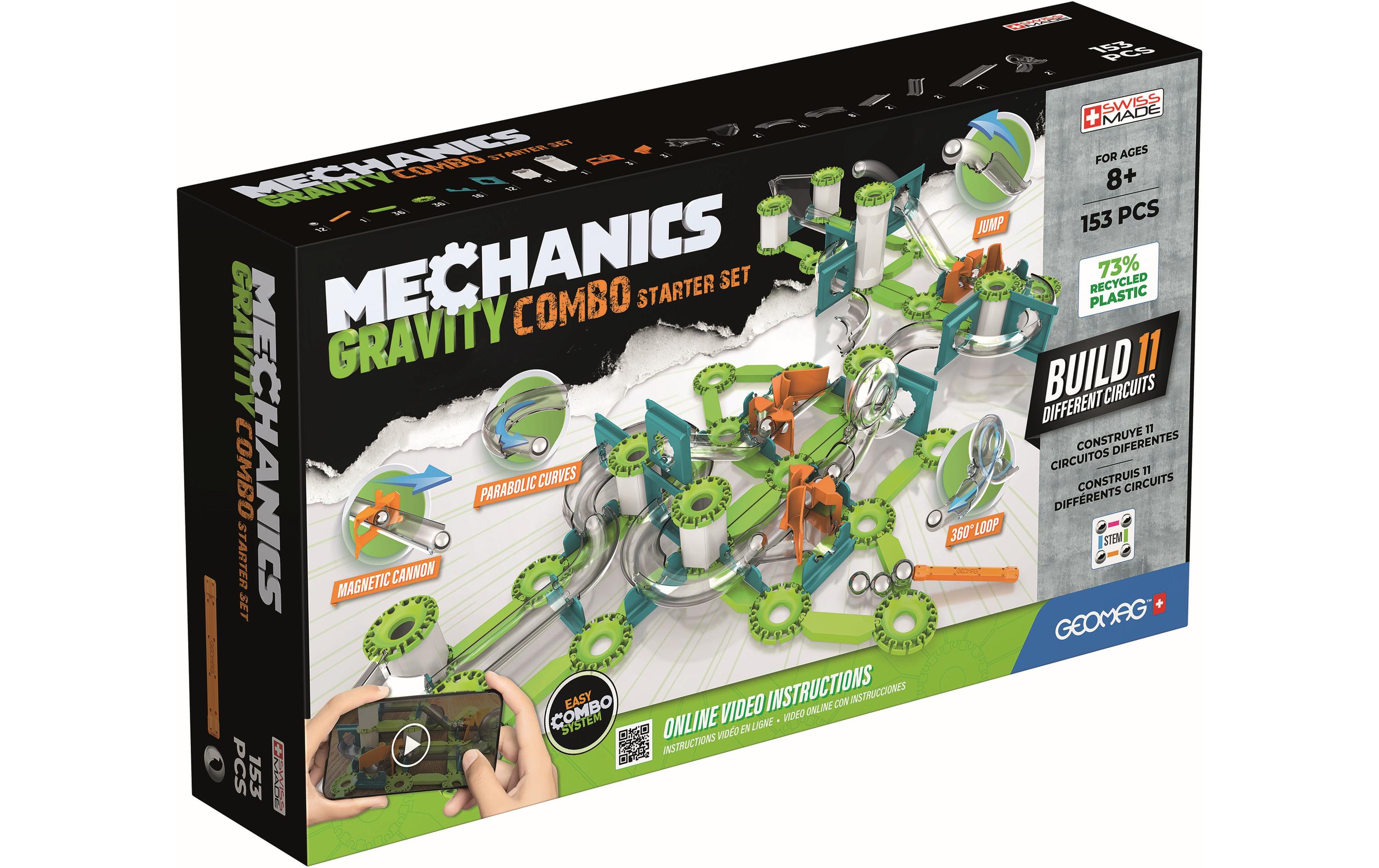 Baukasten Geomag Gravity Combo Starter Set 153 TeileMagnetisches Konstruktionsspielzeug
