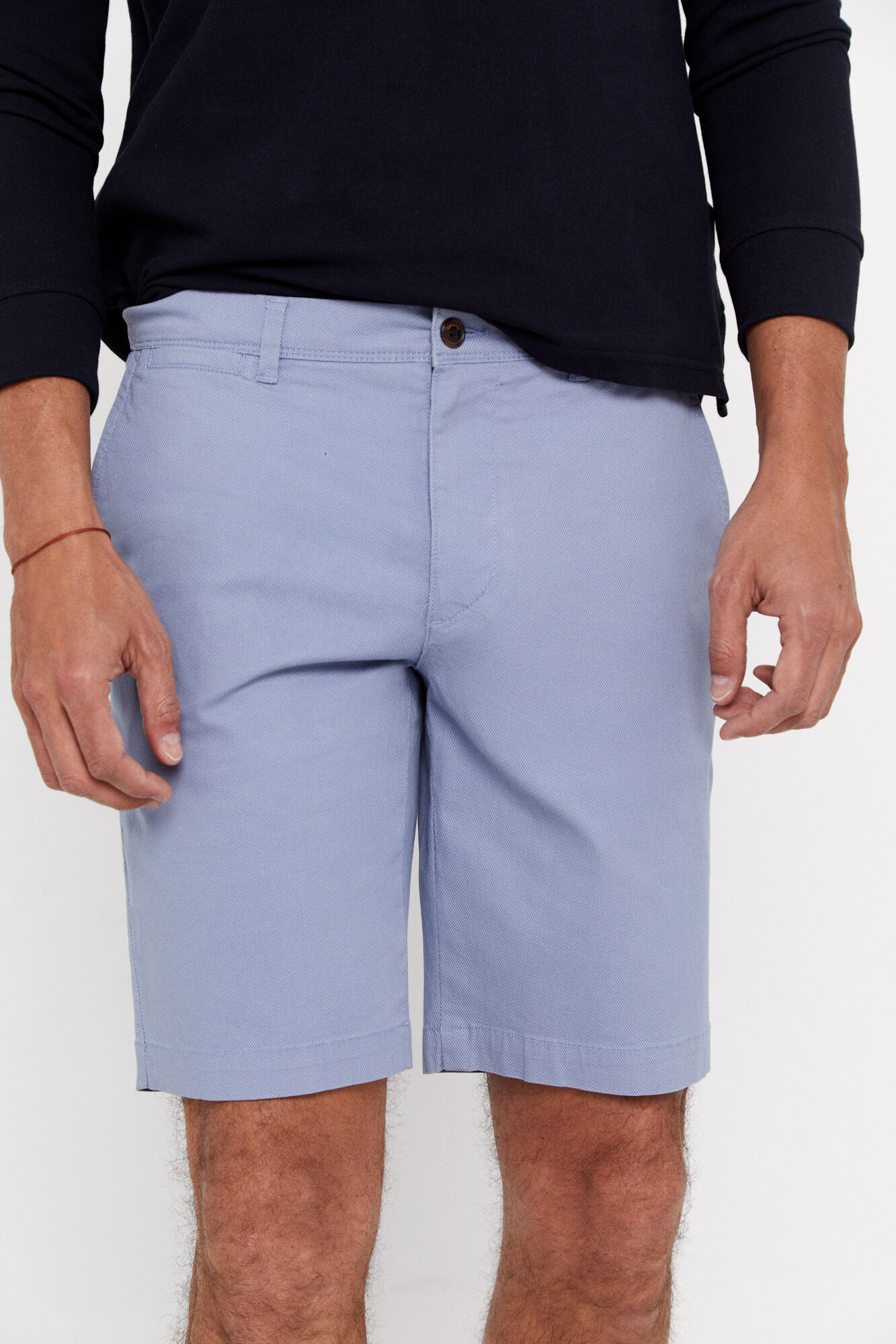 Bermuda chino estampada - Azul