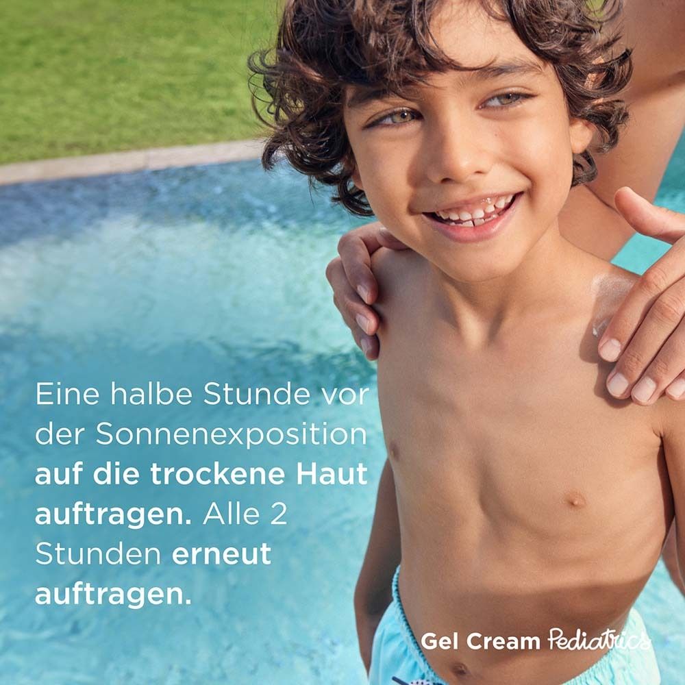 ISDIN Fotoprotector Pediatrics wasserfeste Sonnenschutz Gel Cream für Kinder und Babys ab 6 Monaten LSF50